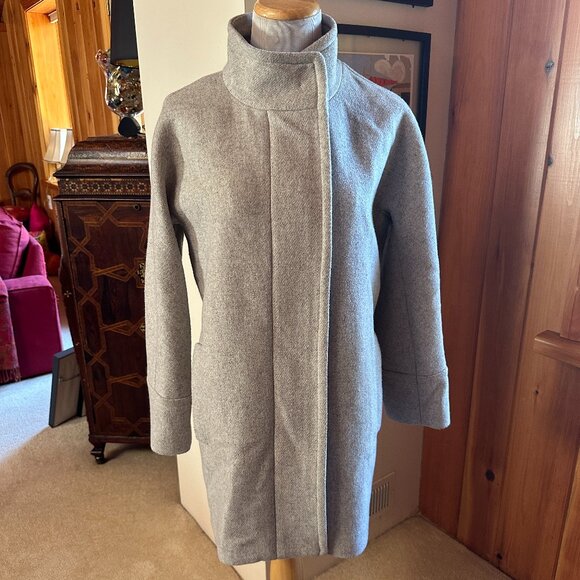 J. CREW Mercantile City Light Gray Coat – 8P - Picture 1 of 12